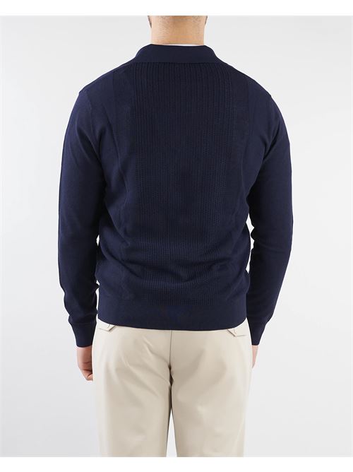 Giacca in maglia di cotone con mix di punti Paolo Pecora PAOLO PECORA | Cardigan | A042F3006685